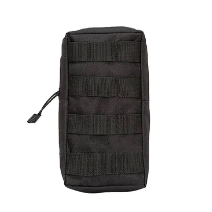 Black Outdoor Tactical Molle Waist Bag: 1000D Oxford Military Storage Fanny Pack for Hunting, Backpack, and Tactical Vest Attachment