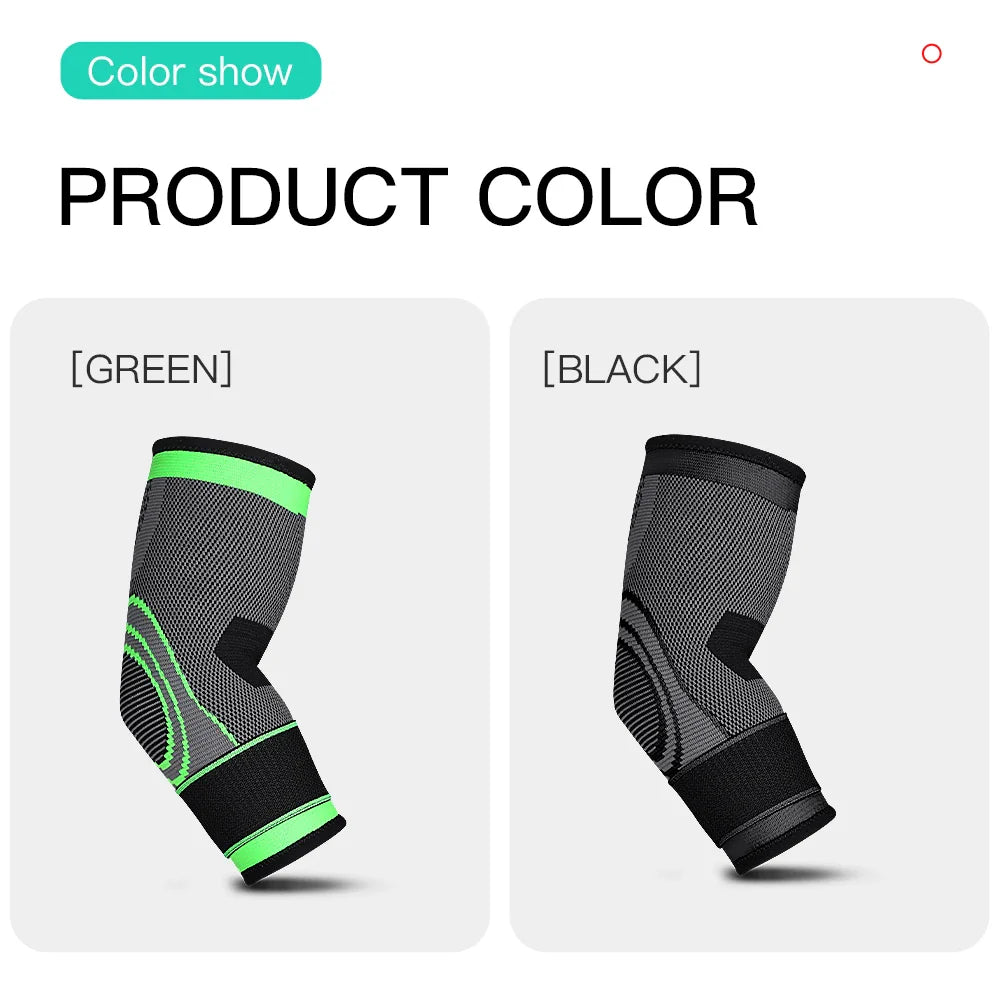Elastic Elbow Support Sleeve – Nylon Protective Pad for Gym, Sports, Basketball, and Fitness