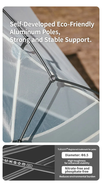 Naturehike Mongar UL Hiking Tent – 1-2 Person Ultralight Waterproof 15D Nylon Backpacking Tent