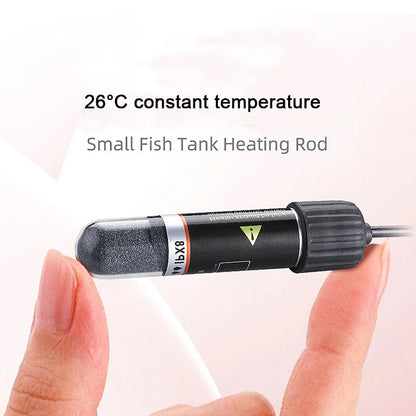 USB Mini Aquarium Heating Rod – 10W Submersible Thermostat Heater for Small Fish Tanks, 26°C Constant Temperature