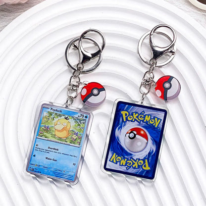 Pokemon Acrylic Keychain Charms - Pikachu Bulbasaur Jigglypuff Bag Pendant Backpack Accessories Gift