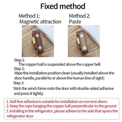 Wooden  Wind Chime Door Bell – Home & Room Decor, Front Door Reminder Bell