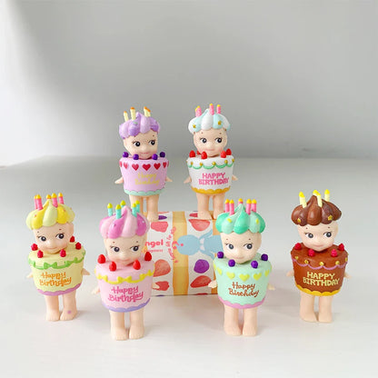 Smiski Hippers Sonny Angel Party Cake Series – Decorative Mini Animal Figures Doll, Blind Box Toy, Fans Gift Collection