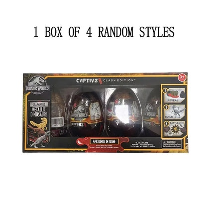Jurassic World Captive 3 Clash Edition Dinosaur Egg Blind Box — 10cm Mini Slime Surprise, Full Box Collection