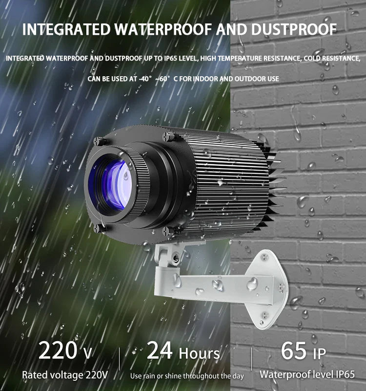 Square Water Ripple Projector Light – Dynamic Ripple Effect LED Logo Projection Lamp for Indoor, Outdoor, Corridor & Atmosphere Lighting Waterproof Decorative Light