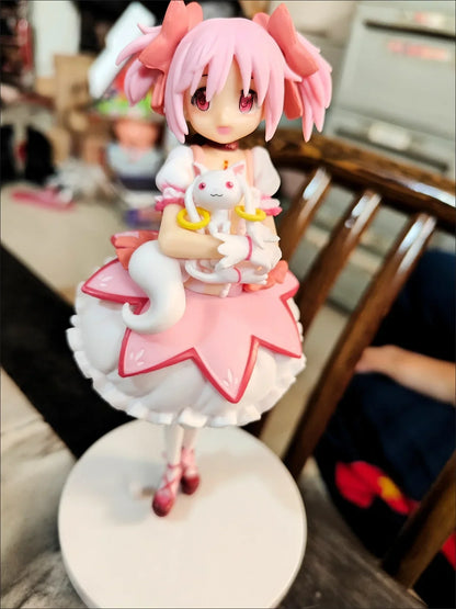 18cm Puella Magi Madoka Magica Kaname Madoka Action Figure – Magical Girl Model Doll for Christmas Gift & Decoration