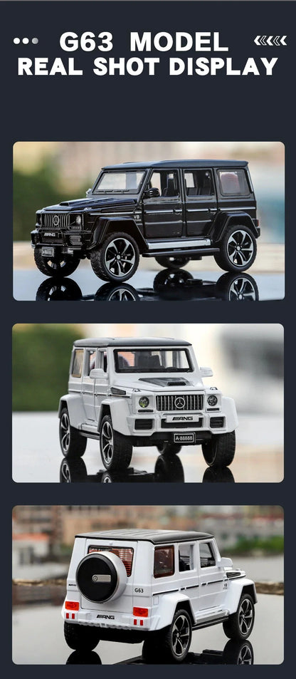1:32 Mercedes Benz G63 Diecast Model Car with Sound & Light – Off-road SUV Miniature Alloy Toy Gift for Boyfriend