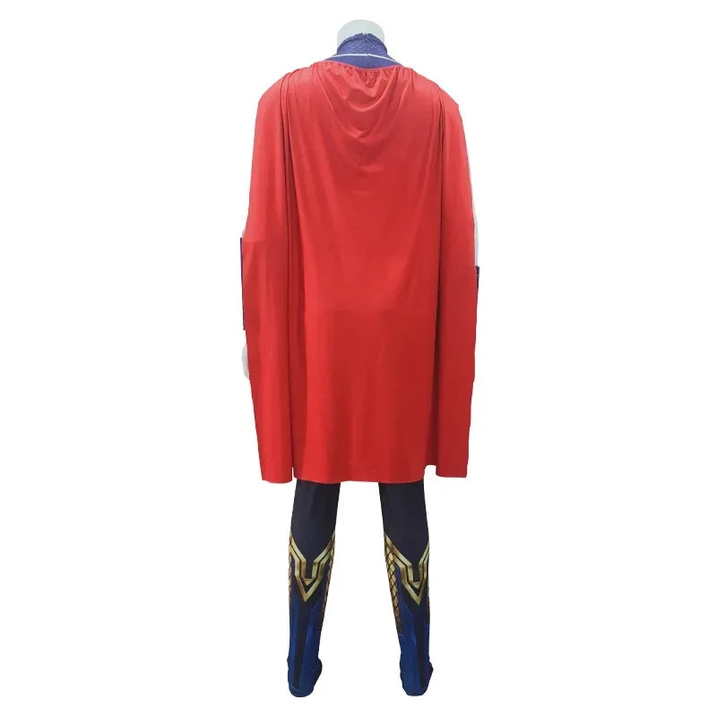 Thor: Love and Thunder Costume – Adult & Kids Fantasia Halloween Anime Superhero Jumpsuit with Cape for Birthday & Party