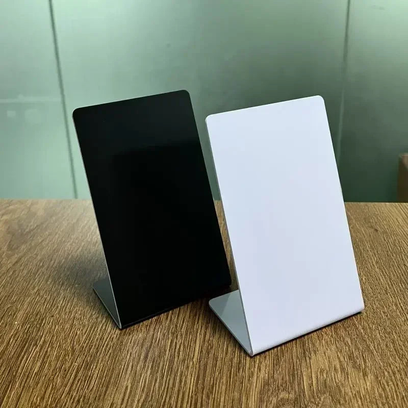 NFC White/Black Blank Tags with 13.56MHz NFC215 Chip – 504Bytes RFID for Social Media & Google Reviews Display