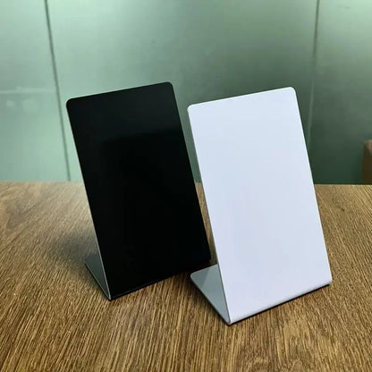 NFC White/Black Blank Tags with 13.56MHz NFC215 Chip – 504Bytes RFID for Social Media & Google Reviews Display