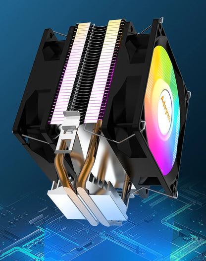 CPU Air Cooler X79/X99 — 3-Pin/4-Pin PWM Fan for Intel LGA 1366/1151/1155/1200/1700/2011 & AMD AM3/AM4/AM5