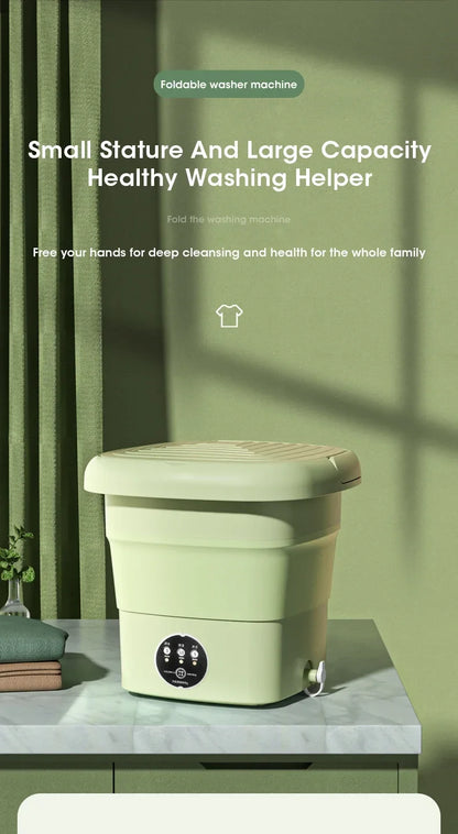Portable Mini Washing Machine – 4.5L Washer for Socks, Underwear & Panties, Travel & Dorm Use, EU/US/UK/AU Plug