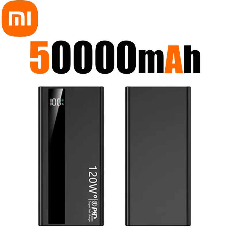 Xiaomi 500000mAh High-Capacity Power Bank — 120W Super Fast Charging Portable Battery Charger for iPhone, Samsung, Huawei