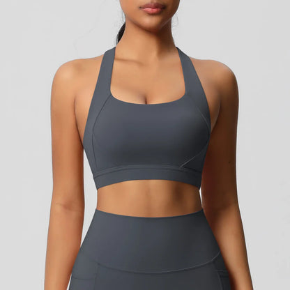 Women Fitness Yoga Sports Bra – Sexy Push Up Beauty Back Crop Top for Running, Workout & Active Wear