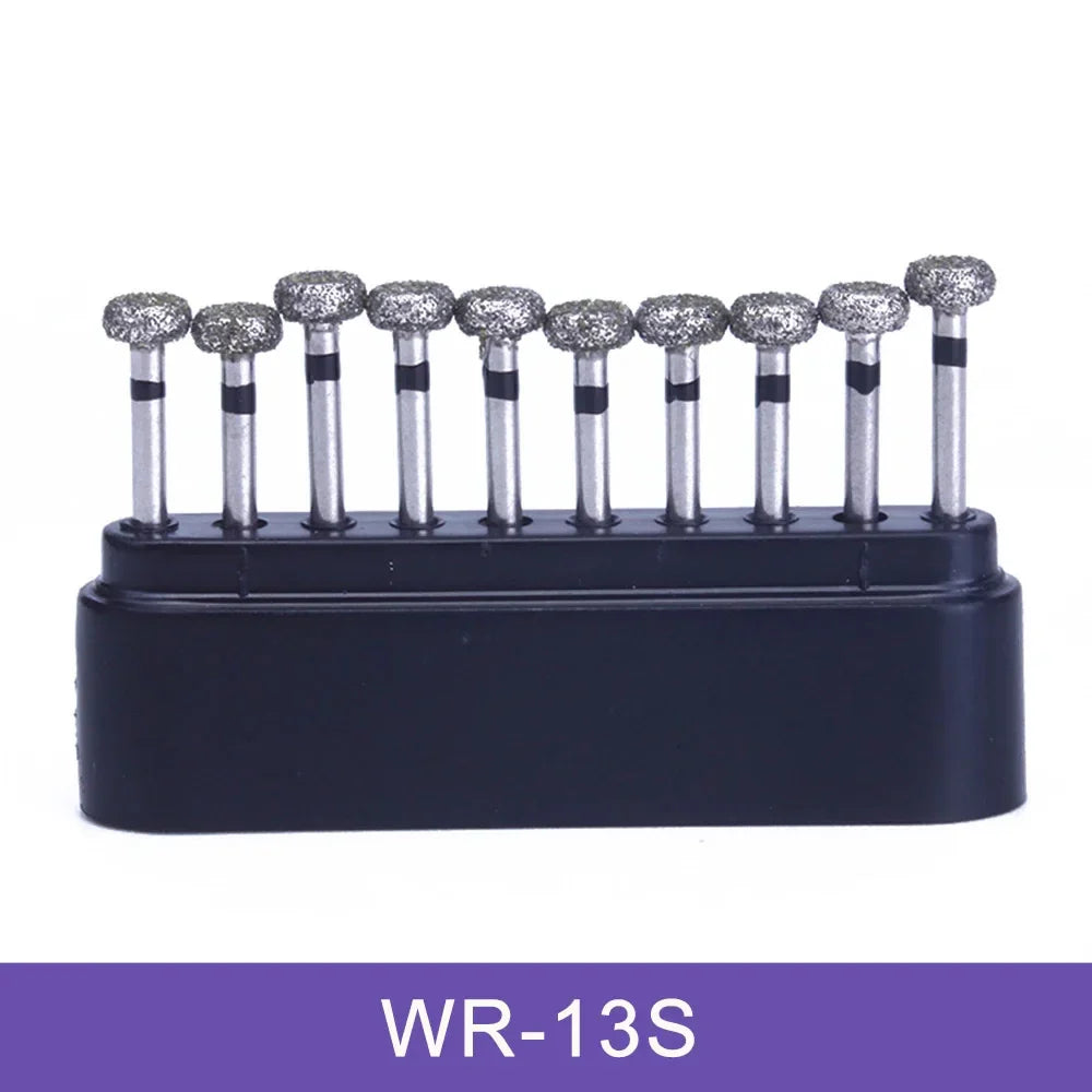 AZDENT Dental Diamond Burs Kit – Multiple Models with Black Storage Box for High-Speed Handpiece