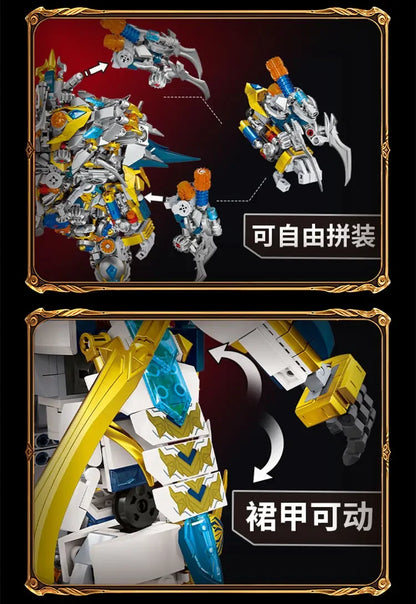 Mech WUKONG Monkey King Building Block Toy Set – ZHAOYUN Robot Hero DIY Bricks for Kids & Boys Gifts