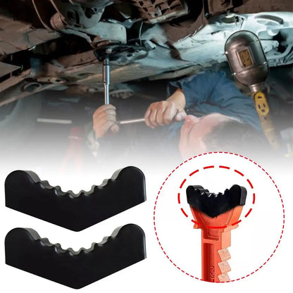 Universal Car Lift Jack Stand Rubber Pads - Slotted Floor Adapter for Frame Rail Pinch, 3Ton and 6Ton Capacity, Safety Grip Lifting Repair Tools