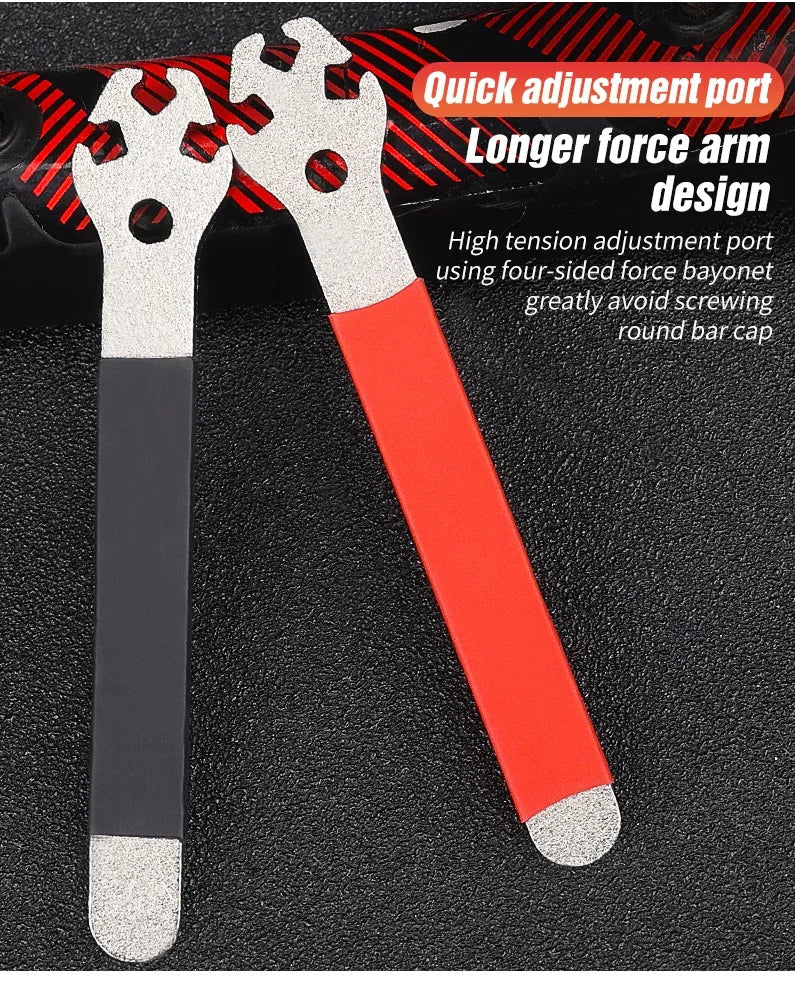 Lebycle Bicycle Spoke Wrench – Stainless Steel Wheel Tension Repair Tool