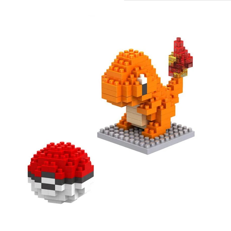 Pokemon Building Block Toy Set – Pikachu, Charizard, Blastoise, Bulbasaur & Gengar Anime Brick Figures for Kids Gift (75 Styles)
