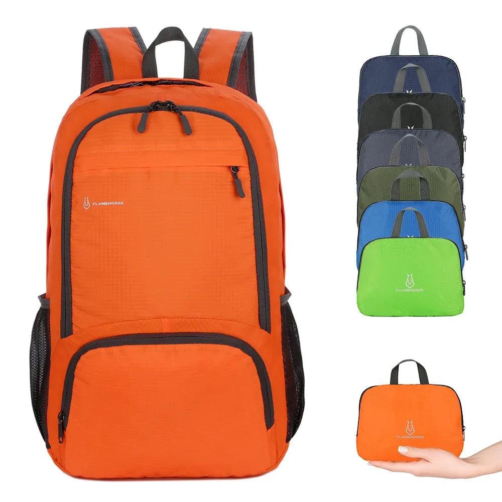 Lightweight Foldable Backpack - Waterproof Packable Daypack for Men & Women, Travel, Hiking, Outdoor Cycling & Camping Bag