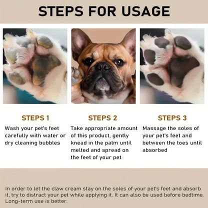 45g Dog Nose & Paw Balm - Moisturizing Paw Protector & Cracked Paw Repair Cream for Cats and Dogs