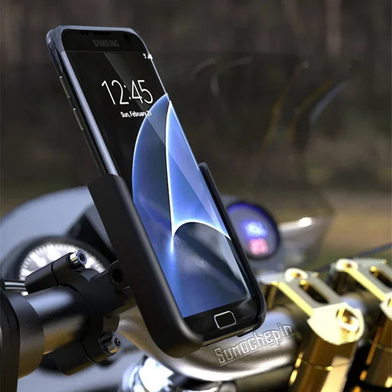 M1 Aluminum Alloy Motorcycle & Bicycle Phone Holder – Electric Vehicle Navigation Mount for Riding