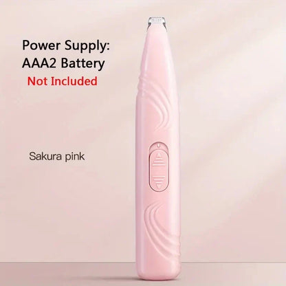 Pet Grooming Electric Clipper – Battery-Free Dog & Cat Hair Trimmer for Paws, Face, Eyes & Butt Hair Removal Tool