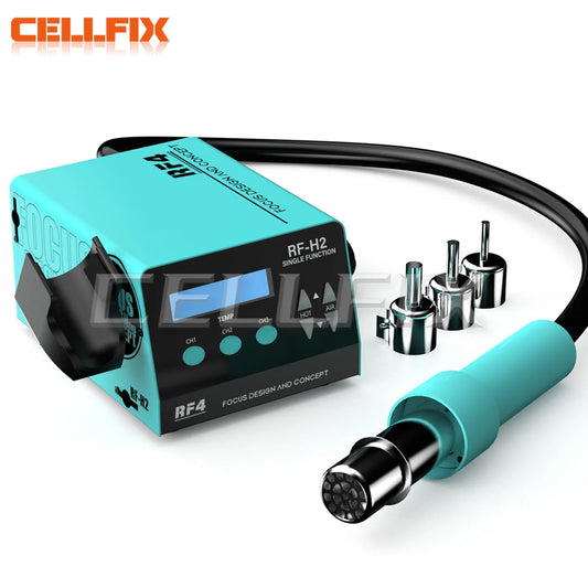 RF4 1000W Fast Desoldering Hot Air Gun - Digital Display Soldering Station for PCB Chip Repair, Intelligent BGA Rework