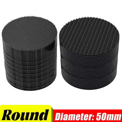 Strong Carpet Fixing Stickers – Self-Adhesive Touch Fastener Grip Tape, Double-Faced Black Mat Patch for Home Floor, Anti-Skid