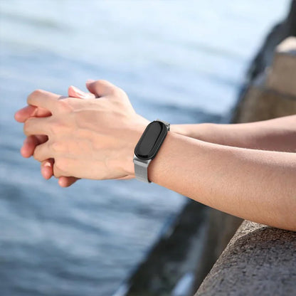 Magnetic Stainless Steel Strap for Xiaomi Mi Band 8 9 – Loop Bracelet Belt Accessory