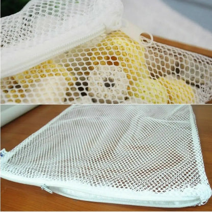 5/10Pcs Reusable Aquarium Filter Media Bags – Fine Mesh Zipper Bags for Freshwater & Saltwater Fish Tanks