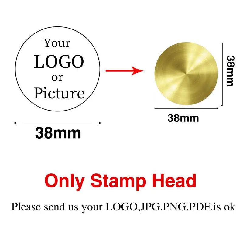 Custom Logo Wax Seal Stamp – Personalized Metal Stamps for Invitations, Gifts & Branding