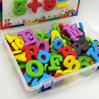 Magnetic Alphabet and Number Fridge Magnets - ABC 123 Educational Preschool Learning Toy Set