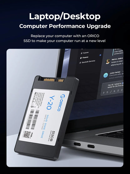 ORICO SATA III SSD 2.5” — 512GB-4TB 3D NAND Internal Solid State Drive Up to 550MB/s for PC & Laptop Upgrade