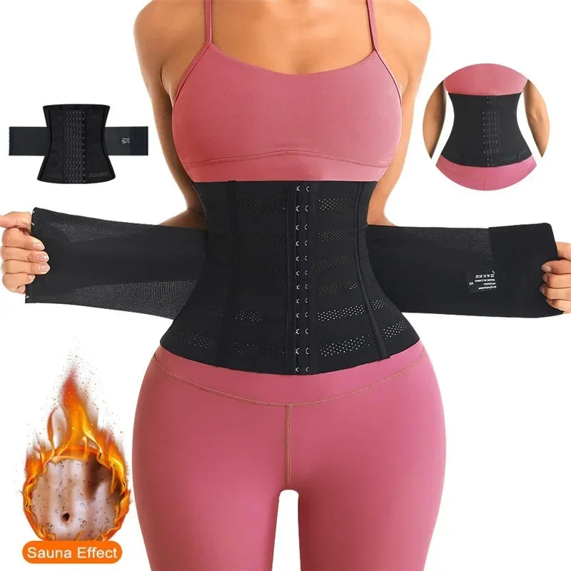 Women’s Waist Trainer – Tummy Control Slimming Body Shaper & Flat Belly Corset Belt