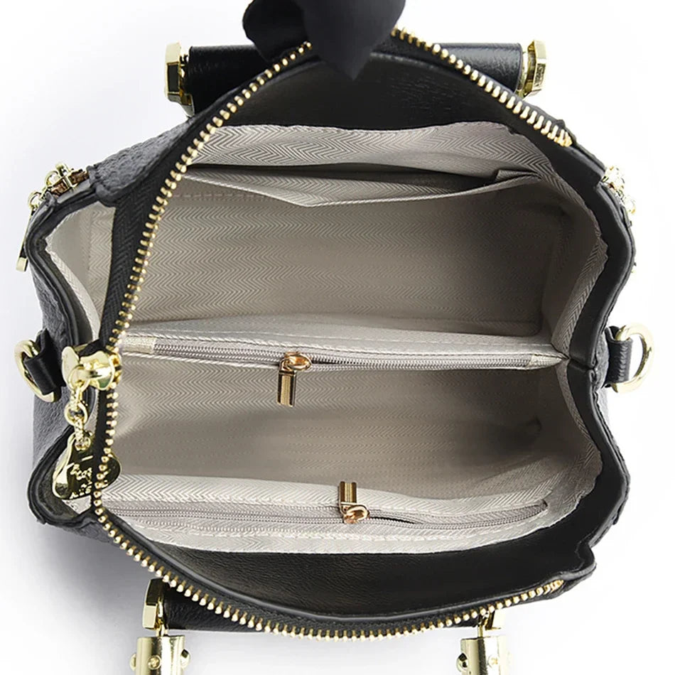 Women’s Designer Soft Leather Crossbody Bag – High-Quality Fashion Shoulder Messenger Purse for Ladies