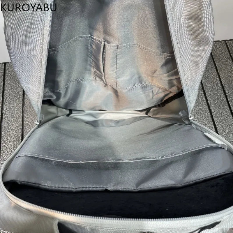 Y2K Retro Unisex Backpack — Preppy Harajuku High Street Large Capacity Travel Bag
