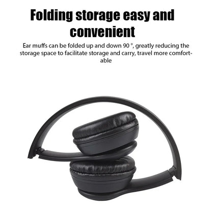P47 Wireless Bluetooth Headphones with Mic – Noise Cancelling Stereo Earphones for Sports, Gaming & PC