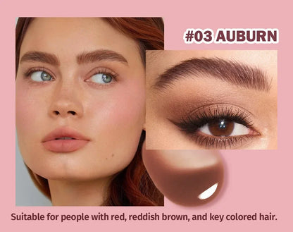 Wild 3D Eyebrow Pencil – Square Angled Brush Velvet Brow Dye Cream, Waterproof & Anti-Smudge Tint Pen