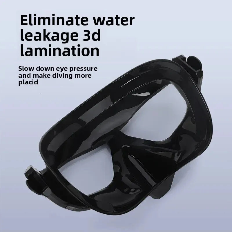 HD Full Face Diving Mask - Anti-Fog Large-Frame Snorkel Goggles for Freediving & Scuba Diving