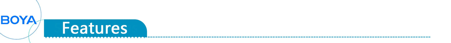 BOYA BY-V3 Wireless Lavalier Lapel Microphone – Noise-Cancelling Rechargeable Mic for iPhone, Android, Camera & Vlogging