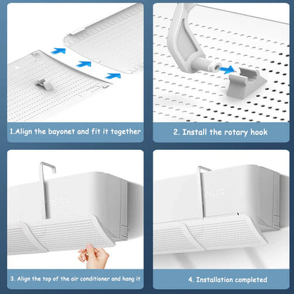 Universal Air Conditioning Windshield - Anti-Direct Blowing Wall-Mounted Air Outlet Baffle for Confinement of Cold Air