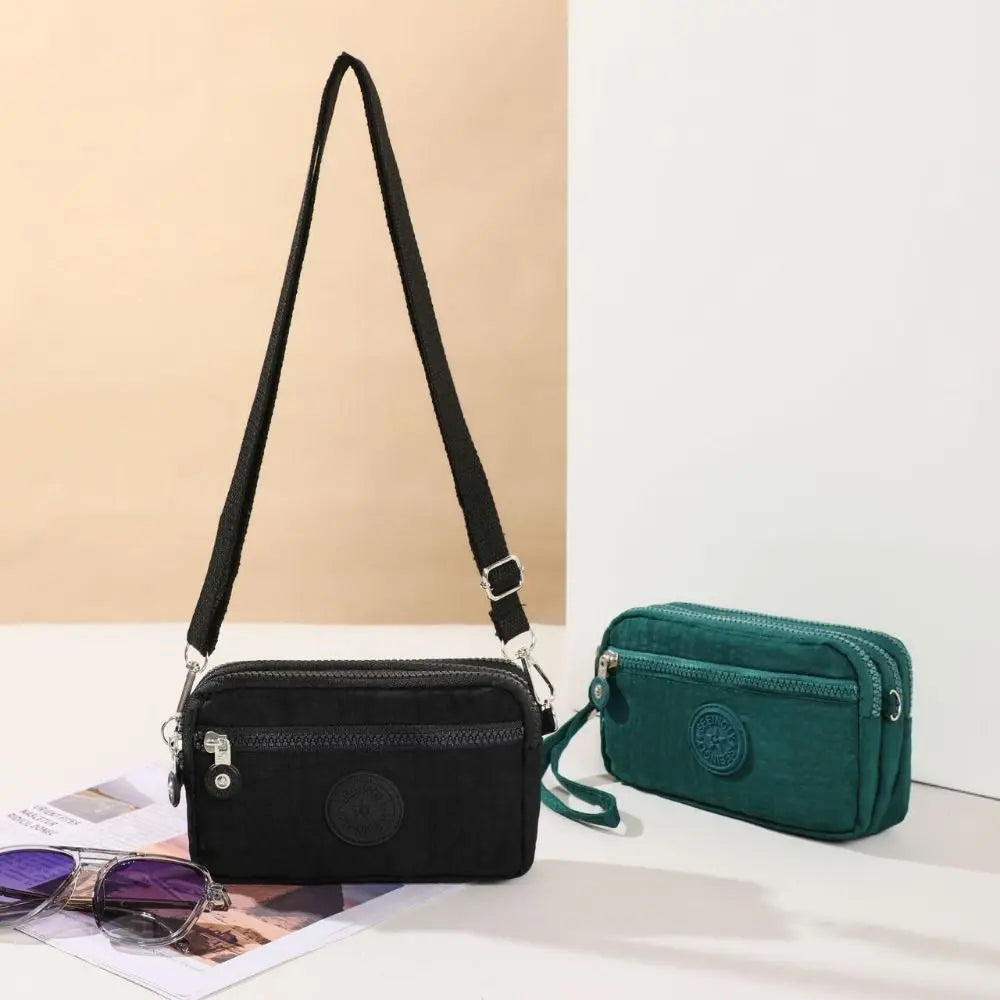 Women’s Large Capacity Handbag – Fashionable Portable Crossbody & Shoulder Bag with Zipper, Messenger Style