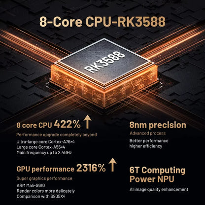 Kinhank Super Console X5 PRO – Retro Video Game Console RK3588, 8GB DDR4, 4TB HDD, 16,000+ Games, Plug & Play for PS2/PS1/SS/DC/N64
