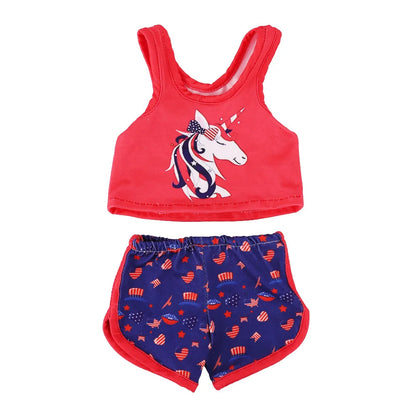Doll Clothes Multi-Style Daily Set – Pajamas & Home Wear for 43cm Born Baby Dolls & 18-Inch American Dolls, Our Generation Toy Gift