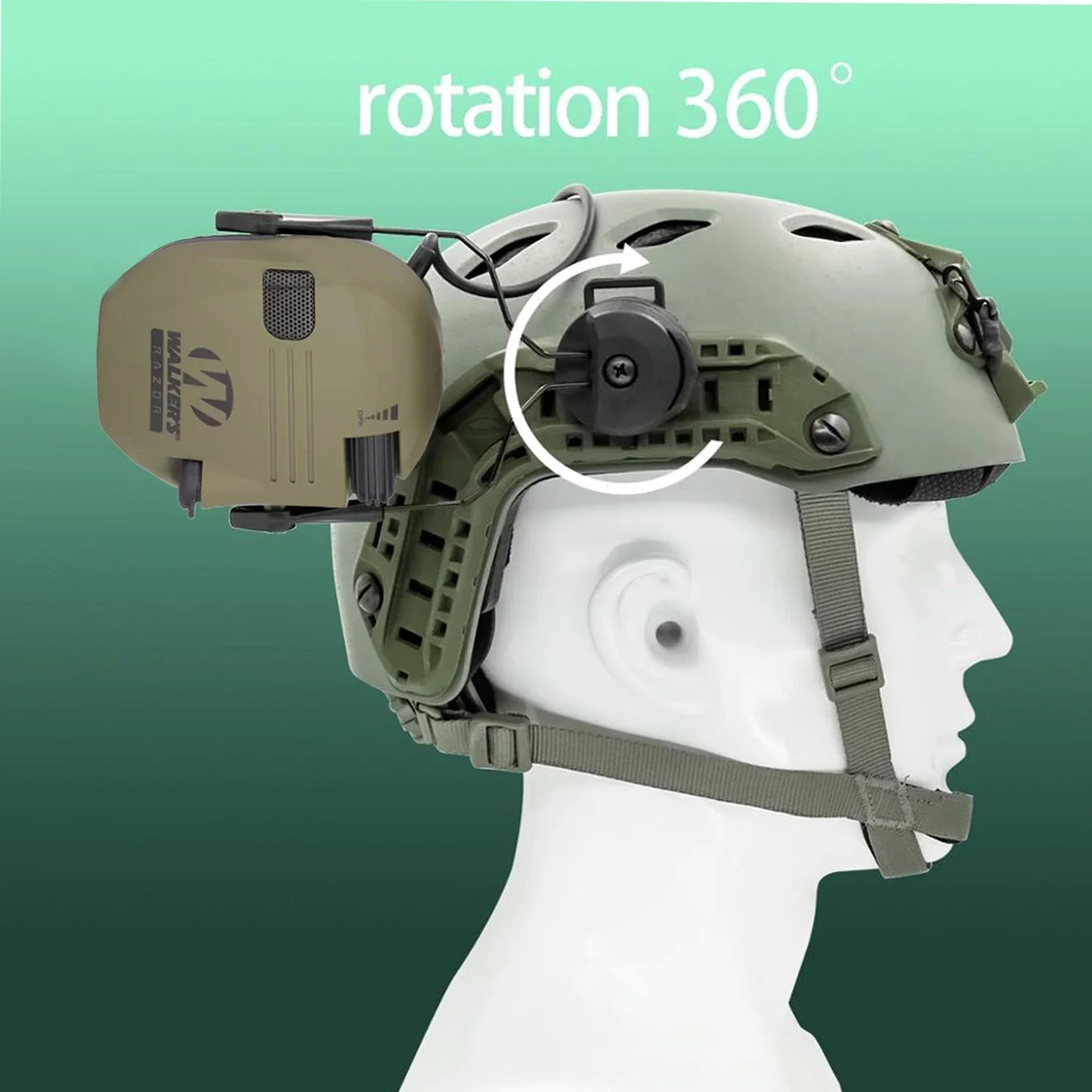 New Generation Tactical Electronic Shooting Earmuff Helmet - NRR23dB Anti-Noise Headphone