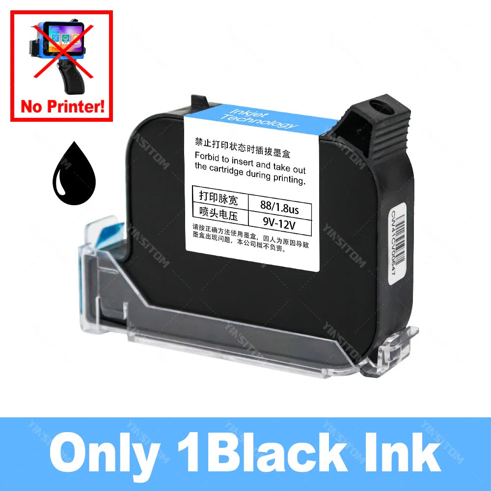12.7mm Mini Handheld Inkjet Printer – Portable Coding Machine for Date, Batch, Logo & Plastic Label Printing (28 Languages Support)