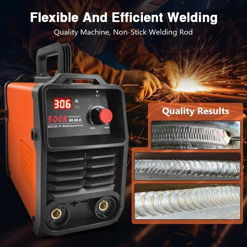 Portable MMA 300 Electric Welding Machine – 220V Adjustable Current Compact ARC Welder for Metal Work