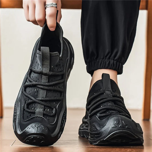 Men’s Casual Sport Sneakers - Breathable Thick Sole Shoes with Anti-Skid & Wear-Resistant Design