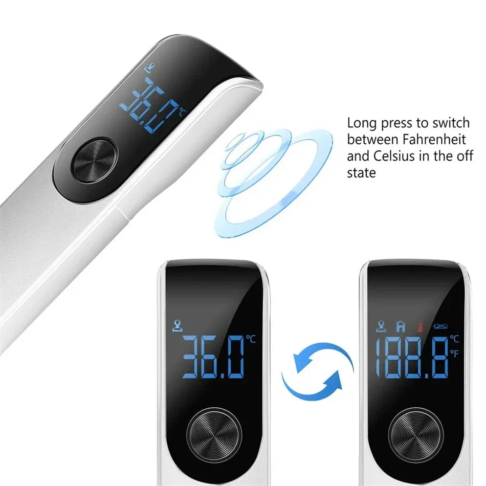 Celsius Display Digital Infrared Thermometer | Non-Contact Medical Temperature Gun Hygrometer